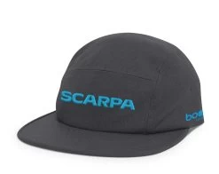 Scarpa 5-PANEL TRAIL HAT -Outdoor footwear-Scarpa ipps web black trail hat front angle 1