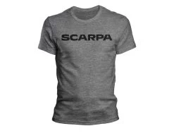 Scarpa LOGO T-SHIRT MEN'S -Outdoor footwear-Scarpa ipps web tshirt m heathered gray front