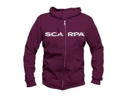 Scarpa ZIP HOODIE (FALL 2021) -Outdoor footwear-Scarpa ipps logo hoodie zip front maroon