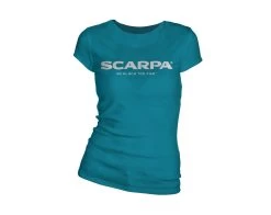 Scarpa LOGO T-SHIRT WOMEN'S (FALL 2021) -Outdoor footwear-Scarpa ipps logo tshirt front w scarpa blue